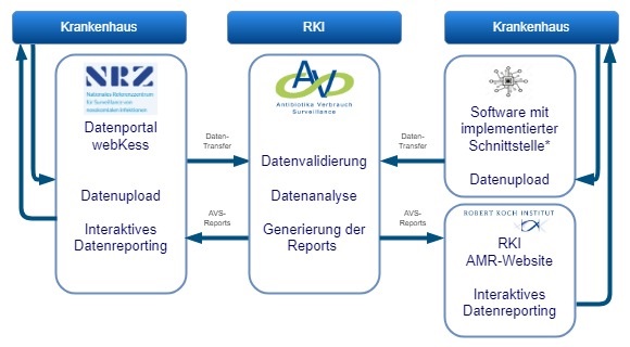 Schematische Darstellung des Datenflusses